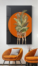 北欧抽象动物装饰画