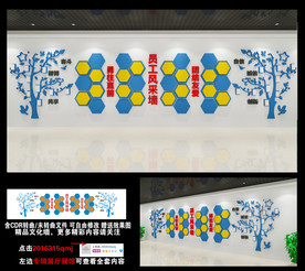 员工风采励志照片企业文化墙