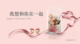 永生花情人节海报