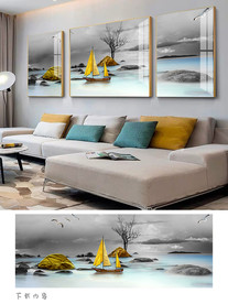 石来运转风景装饰画