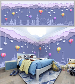 儿童房全屋壁画