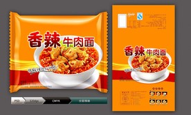 香辣牛肉面(展开图)