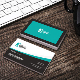 黑色绿色商务名片正反面效果图