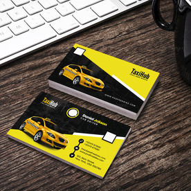 汽车服务名片正反双面PSD模板