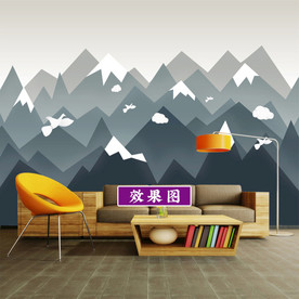 3D几何 大山 意境