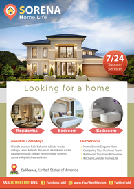 房地产酒店民宿短租中介海报传单