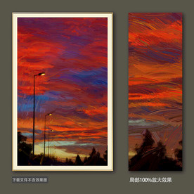 风景抽象装饰画油画