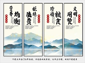 食堂文化 食堂挂图