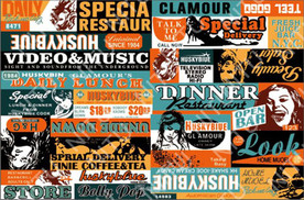 英文报纸 头像 四方连续