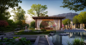 新中式景观效果图