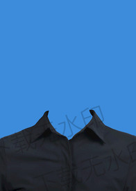 证件照黑色衬衫模板