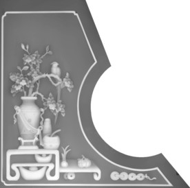 花瓶灰度图