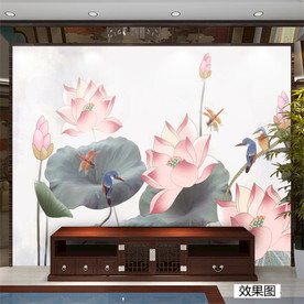 国画荷花 爱莲说 高雅