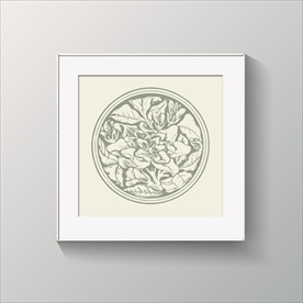 玉兰花花纹图案装饰