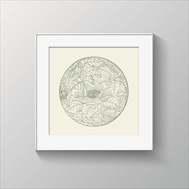 雕刻花纹图案装饰