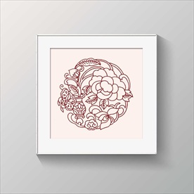 花纹底纹图案矢量图