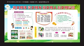 文明校园教育宣传栏