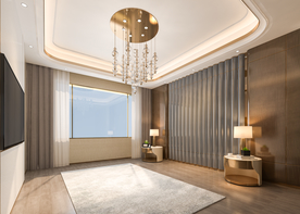 卧室背景墙 靠床效果现代摄影墙