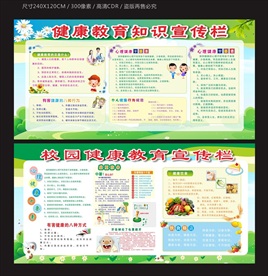 校园健康教育宣传栏