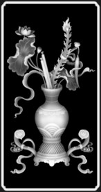 花瓶灰度图