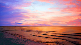 油画风景意境山水画