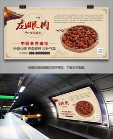 龙眼肉简介海报灯箱展板展架挂画