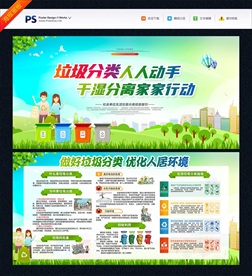 垃圾 垃圾分类 垃圾分类展板