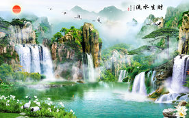 山水画 水墨山水画 意境山水画