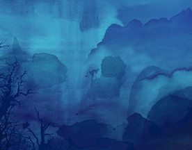 水墨山水画意境山水画禅境山水