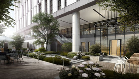 商务办公楼景观效果图
