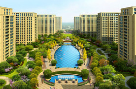 欧式住宅楼盘 景观效果图