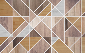 木纹几何背景墙