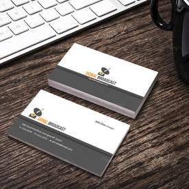 简约通用名片双面PSD展开图