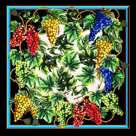 大牌方巾 丝巾 葡萄方巾