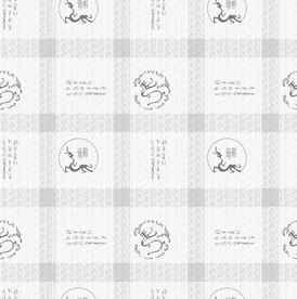 中国风精细图腾暗纹格子