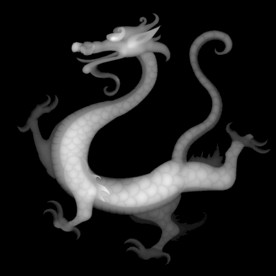 龙灰度图