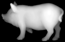 十二生肖猪灰度图