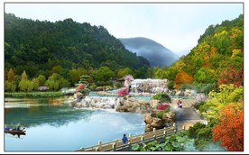 山地旅游景点 效果图