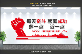 企业励志文化墙