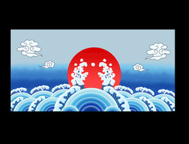 衙门公堂背景图案