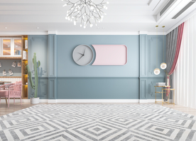 北欧客厅沙发背景墙现代摄影墙