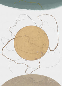 北欧抽象简约装饰画无框画