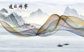 新中式电视背景墙