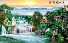 山水画水墨山水画 意境山水