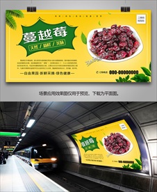 蔓越莓海报单页展架展板灯箱