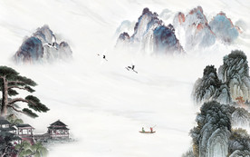 新款意境新山水画 TIF分层