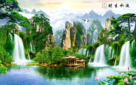 山水画 水墨山水画 意境山水画