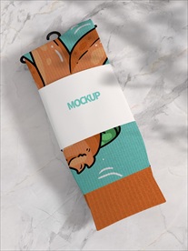 袜子包装图案样机