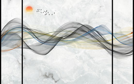 抽象电视背景墙