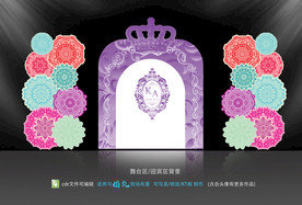 粉紫色主题  拱门